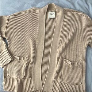 A&F Chunky Knit Cardigan Sweater